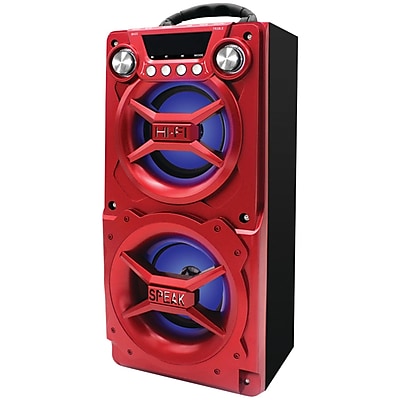 Sylvania Sp328 red Bluetooth Speaker With Speakerphone red