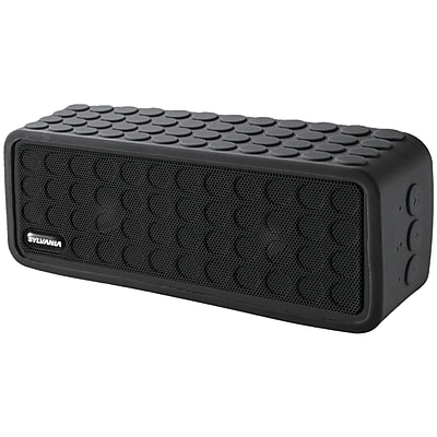 Sylvania Sp258 black Bluetooth Mini Speaker With Silicone Protective Cover black