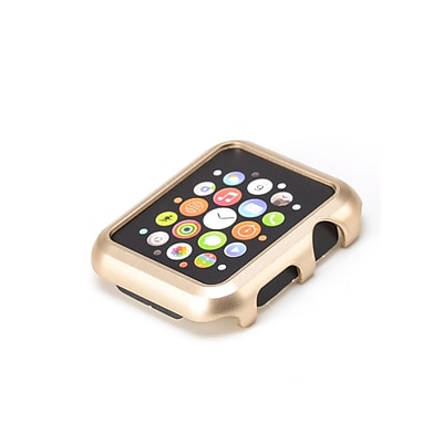 iPM Premium Shiny Hard Plastic Protective Border Case for Apple Watch Gold 38mm APLWCASE38GLD