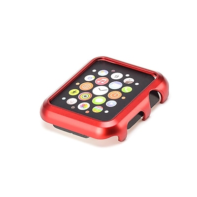 iPM Premium Shiny Hard Plastic Protective Border Case for Apple Watch Red 38mm APLWCASE38R