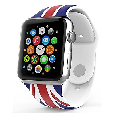 iPM Soft Silicone Flag Band for Apple Watch 38mm UK Flag APWFL38UKFL