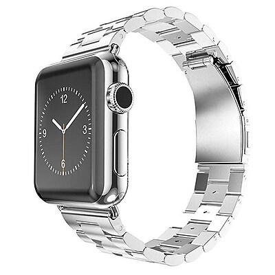 iPM Stainless Steel Metal Replacement Link Strap For Apple Watch AWLS1 42 Silver AWLS142SIL