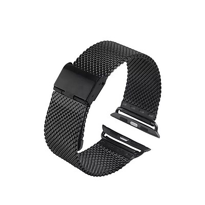 iPM Stainless Steel Mesh Milanese Loop Band for Apple Watch AWMILS002 38 Black AWMILS00238BK