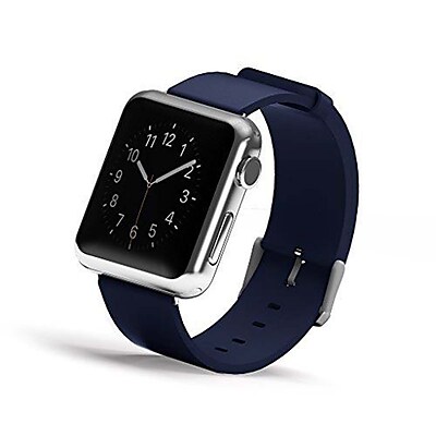 iPM Genuine Leather Replacement Band For Apple Watch 38mm Blue GLAPLW38BL