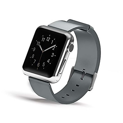 iPM Genuine Leather Replacement Band For Apple Watch 42mm Gray GLAPLW42GRY