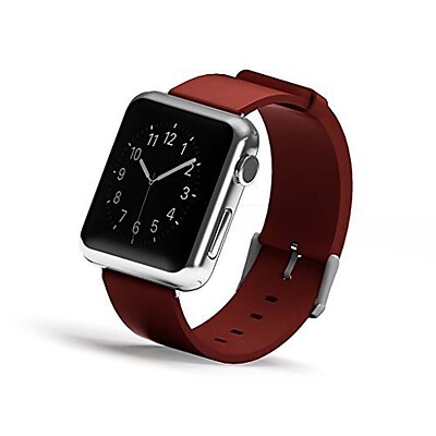 iPM Genuine Leather Replacement Band For Apple Watch 42mm Red GLAPLW42R
