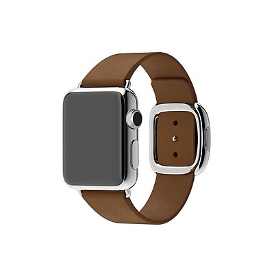 iPM Smooth Granada Leather Replacement Band with Modern Buckle 42mm Brown ICEWA2542BN