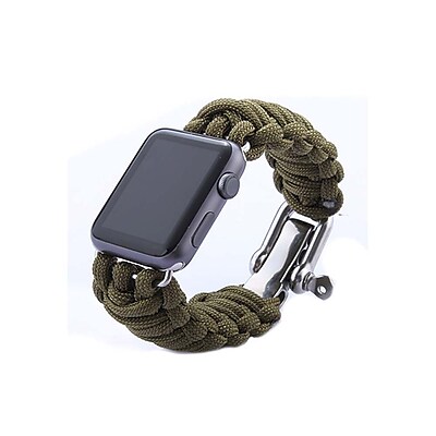 iPM Weave Watch Band with Stainless Steel Clasp for Apple Watch 42mm Green ICEWA33142GN