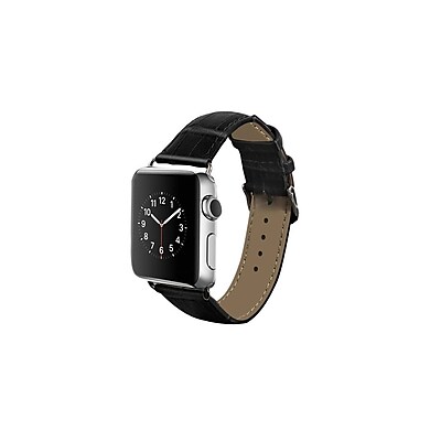 iPM Crocodile Leather Band for Apple Watch 38mm Black ICEWA36BK38