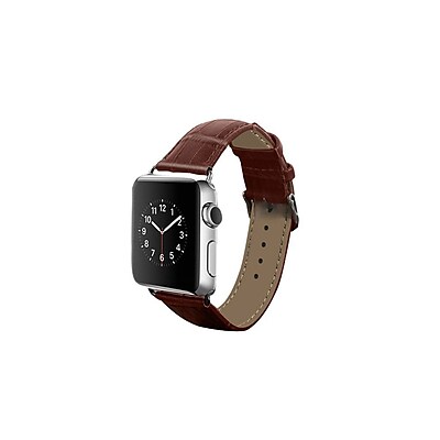 iPM Crocodile Leather Band for Apple Watch 38mm Brown ICEWA36BN38