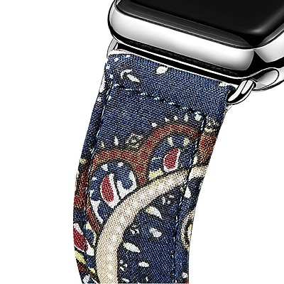 iPM Leather Cloth Band with Buckle for Apple Watch 42mm National Navy LCL42NTLNVY