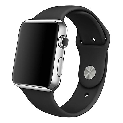 iPM Soft Silicone Replacement Sports Band For Apple Watch 38mm Black SPRTSW38BK