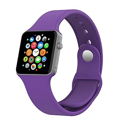 iPM Soft Silicone Replacement Sports Band For Apple Watch 42mm Purple SPRTSW42PU
