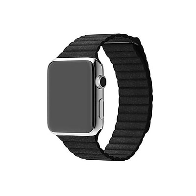 iPM Leather Bracelet with Magnetic Closure For Apple Watch Black 42mm WA15BK42MM