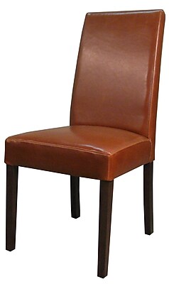 New Pacific Direct Hartford Bonded Leather Side Chair Set of 2 ; Cognac
