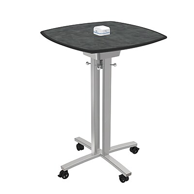 Palmer Hamilton 2.5 Square Conference Table; Brushed Pewter