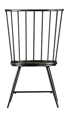 Laurel Foundry Modern Farmhouse Lennon Side Chair Set of 2 ; Black