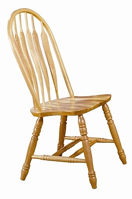 Sunset Trading Sunset Selections Comfort Back Side Chair Set of 2 ; Rich Honey Light Oak