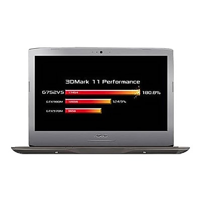 ASUS ROG G752VS-XB72K OC Edition 17.3 Gaming Laptop, LCD, Intel Core i7-6820HK, 1TB, 32GB, Windows 10 Pro, Titanium