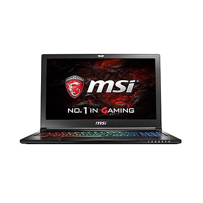 msi GS63VR Stealth Pro-034 15.6 Gaming Laptop, LCD, Intel Core i7-6700HQ, 1TB, 16GB, Windows 10, Aluminum Black