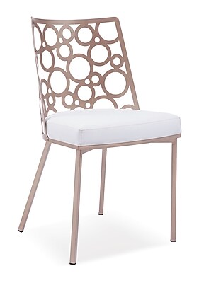 RMGFineImports Levine Side Chair Set of 2 ; White