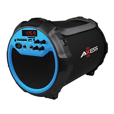 Axess SPBT1036 3 W x 2 Indoor Outdoor Portable HIFI Bluetooth Speaker Blue