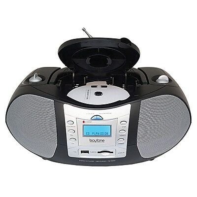 Boytone 40 W Portable Compact Boombox Music System Black BT 6R