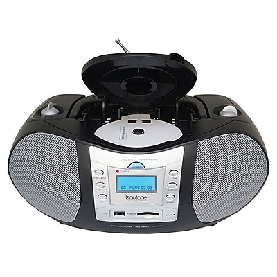 Boytone 40 W Portable Compact Boombox Music System Black BT 6R