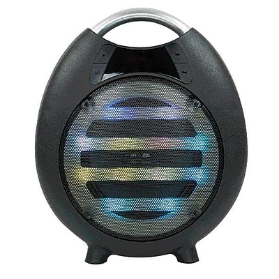 QFX PBX 2100 6.4 W Bluetooth Rechargeable Party Speaker Black