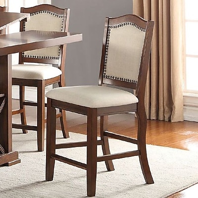 Infini Furnishings Amelie Counter Height Side Chair Set of 2