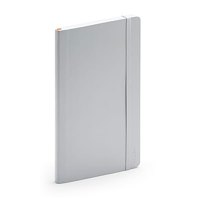 Poppin Medium Soft Cover Notebooks Light Gray 25 Pack 101724