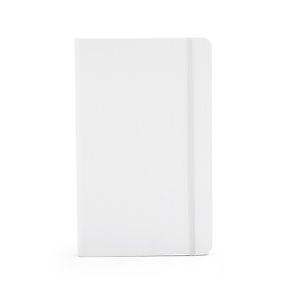 Poppin Medium Hard Cover Notebooks White 25 Pack 104116