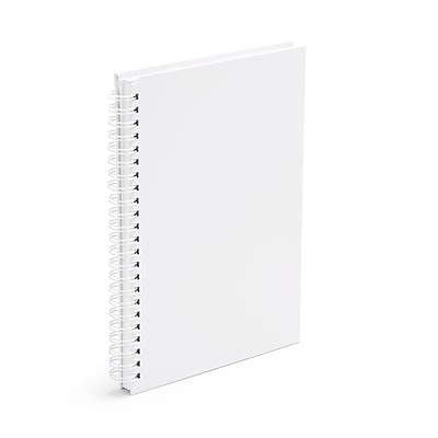Poppin Medium Spiral Notebooks White 25 Pack 104120