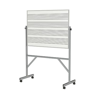 Ghent Reversible Free Standing Whiteboard 7 x 6 ; 72 H x 53.25 W x 20 D