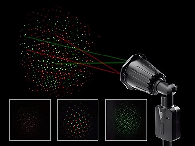 Prime Holiday Laser Light Projector with 2 Head Red and Green Laser Effect
