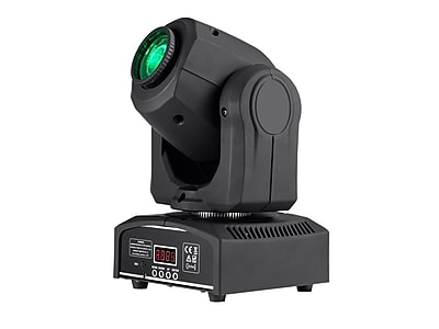 Stage Right Stage Beam 30 Watt LED Moving Head Light with 7 Colors and Gobos plus Open