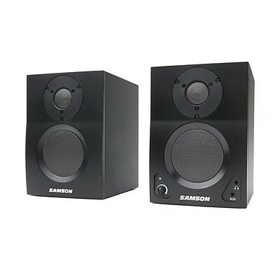 Samson MediaOne BT3 Active Studio Monitors Bluetooth Speaker System Black