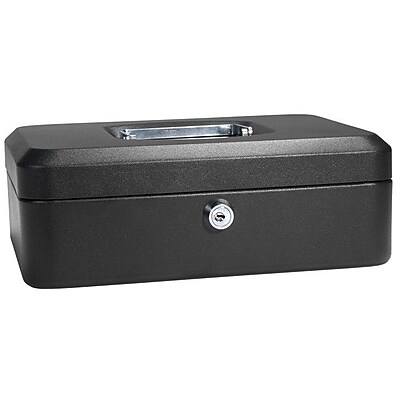 Barska Medium Black Cash Box w Key Lock