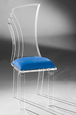 Muniz Prisma Side Chair; Cobalt