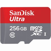 SanDisk Ultra Class 10 UHS I microSDXC Flash Memory Card, 256GB (SDSQUNI 256G AN6MA)