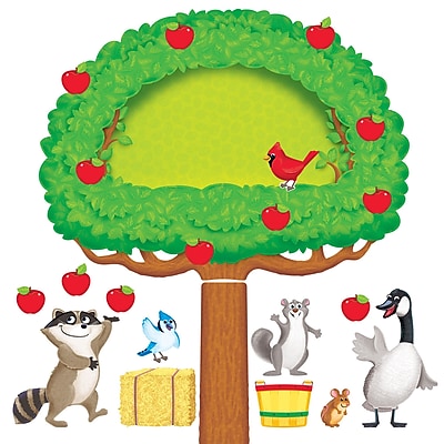 Trend Enterprises Bulletin Board Set Apple Tree Animals
