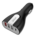 Urge Basics Extreme 4-Port USB Car Charger with USB Type C and QC 3.0