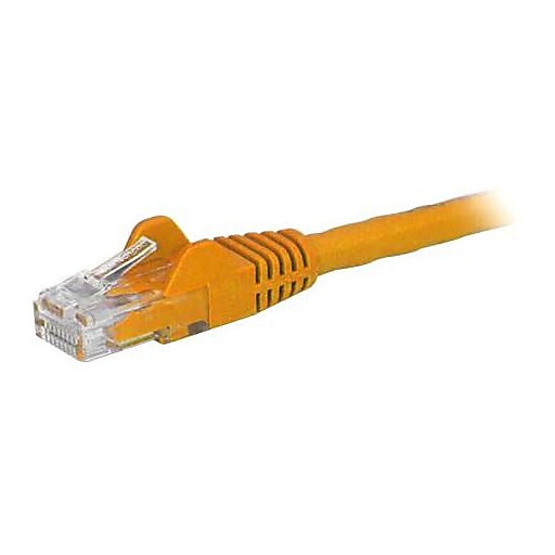 Get the best deal on a StarTech 14ft Orange Cat6 Patch Cable with Snagless RJ45 Connectors, Cat6 Ethernet Cable, 14 ft Cat6 UTP Cable