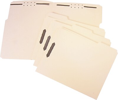 Staples Reinforced End Tab File Folder, Straight Cut