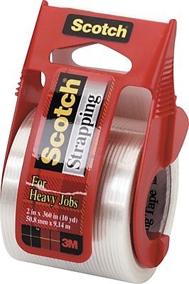 Scotch Heavy Duty Strapping Tape with Dispenser 1.88 x 360 1 Pack