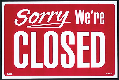 Cosco Open Closed Sign 8 x 12