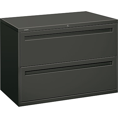 HON Brigade 2 Drawer Lateral File, Charcoal,Letter/Legal, 42u0027u0027