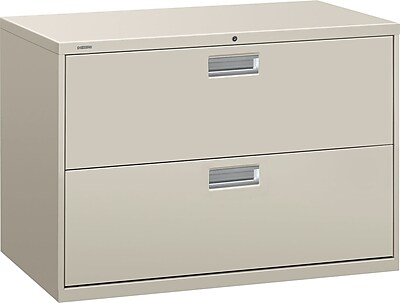 HON Brigade 600 Series 2 Drawer Lateral File Gray Letter Legal 42 W H692LQ.COM