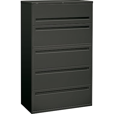HON Brigade 5 Drawer Lateral File, Charcoal,Letter/Legal, 42u0027u0027