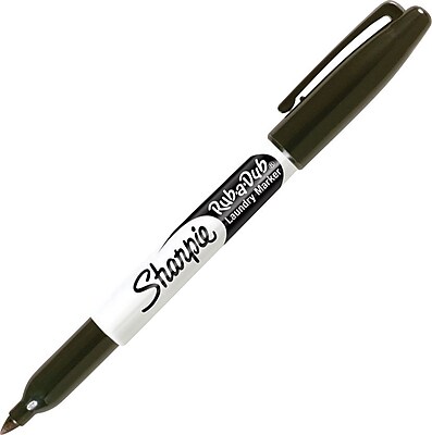 Sharpie Rub A Dub Laundry Marker Fine Tip Black 31101PP